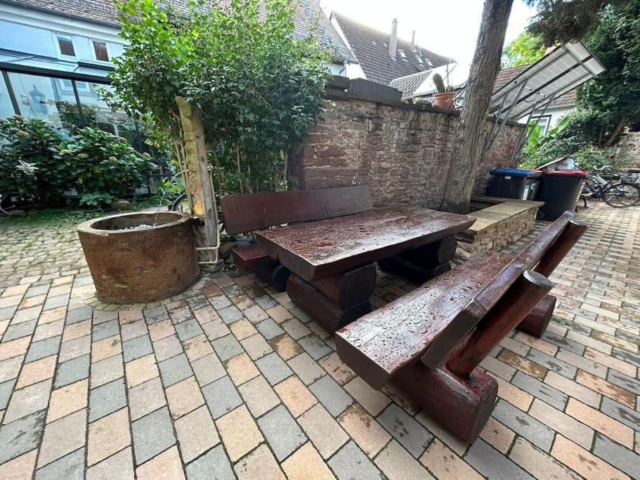 Exklusives Haus, Ruhig Gelegen Im Innenhof, Zentral, Lichtdurchflutet Zustellbett,Babybett Bei Bedarf Karlsruhe Exteriör bild